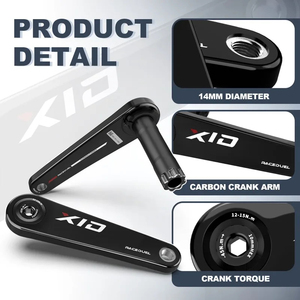 Manivelle de vélo de route en fibre de carbone RACEDUEL pour bras de manivelle intégré <span class=keywords><strong>EASTON</strong></span> en carbone 165mm 170mm, axe 29mm - Product Image 3
