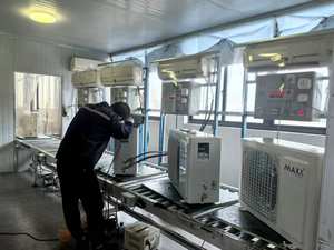 Aire acondicionado solar híbrido de 24000 BTU, tipo split de pared con inversor, panel solar de accionamiento directo para el hogar. - Product Image 4