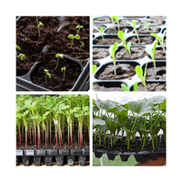 Plateaux de semis agricoles en PET/PS pour serres, 21, 32, 50, 72, 105, 128, 200 alvéoles, pour la culture de plantes et la germination des graines