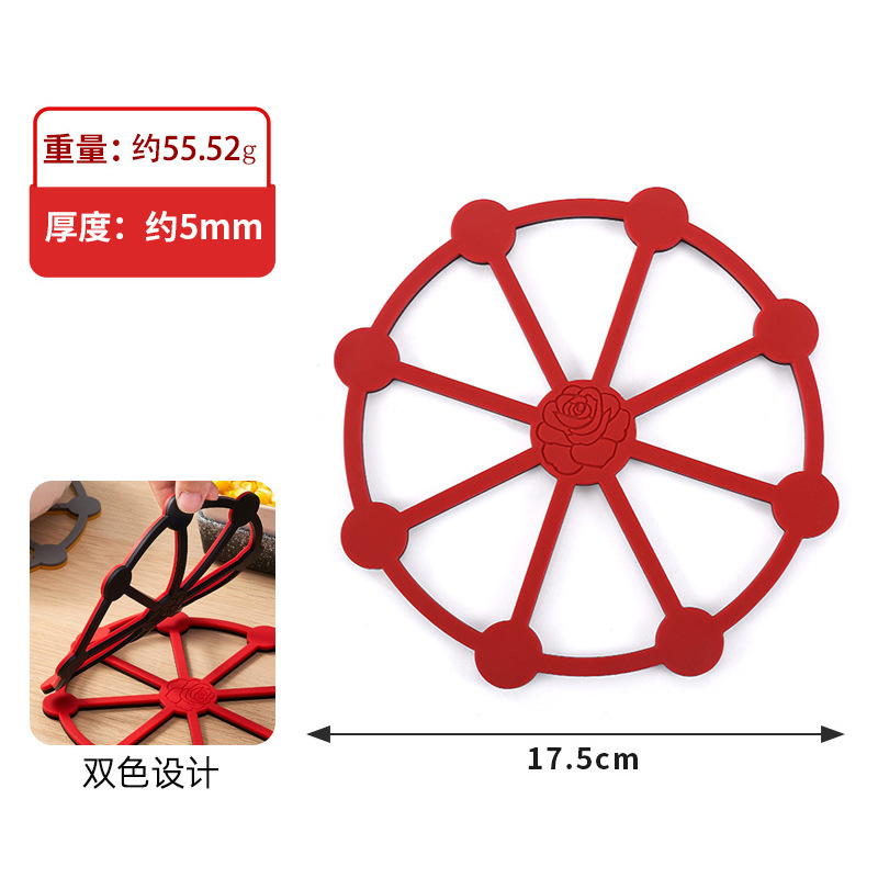 Silicona - Magnético Bicolor Negro y Rojo