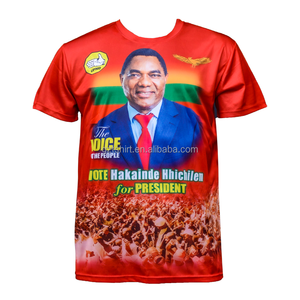 Bán buôn 100% polyester in Chiến Dịch Red <span class=keywords><strong>t</strong></span> Áo sơ mi cho nam giới <span class=keywords><strong>t</strong></span>ùy chỉnh men áo phông - Product Image 2