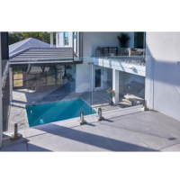 Système de garde-corps en acier inoxydable Rampe en verre en acier inoxydable Rampe en verre de piscine et accessoires