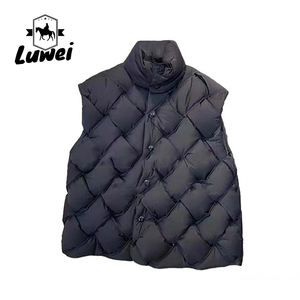 2024 hiver coton chaud vers le bas vert utilitaire mâle gilet ample hommes entraînement sans manches gilet gilets Gilet - Product Image 3