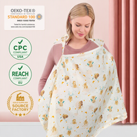 Couverture d'allaitement en coton personnalisable, châle respirant pour l'allaitement des mamans et l'alimentation des bébés