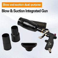 Pistolet souffleur et aspirateur pour intérieur de voiture SW-T007-1, outil pneumatique 2-en-1 en acier, 8MPa, pour enrouleur de tuyau d'air