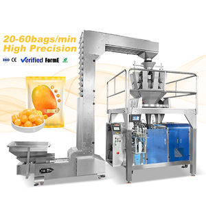 Máquina de Envasado Automática para Bolsas Preformadas con Cierre, para Azúcar, Carne Seca, Snacks, Granos Sólidos, Llenado, Sellado y Empaquetado - Product Image 1