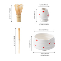 Service à thé japonais Fouet en bambou Chasen Scoop Chashaku pour la cérémonie du thé japonaise Matcha 4pcs Set Wholesale Matcha Whisk Set