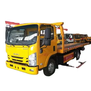 Internationally renowned brand lsuzu 5 ton road wrecker tow truck flat bed tow truck new used trucks in sale