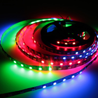 Bande LED intelligente programmable RVB 5V Ws2812b SK6812 5050 compatible Arduino, adressable, pleine couleur, 60 LED, 60 pixels