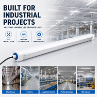 Lámpara LED Tri-Proof Enlazable de Conexión Rápida con Instalación de Cierre Rápido para Almacenes, Fábricas y Proyectos de Ingeniería