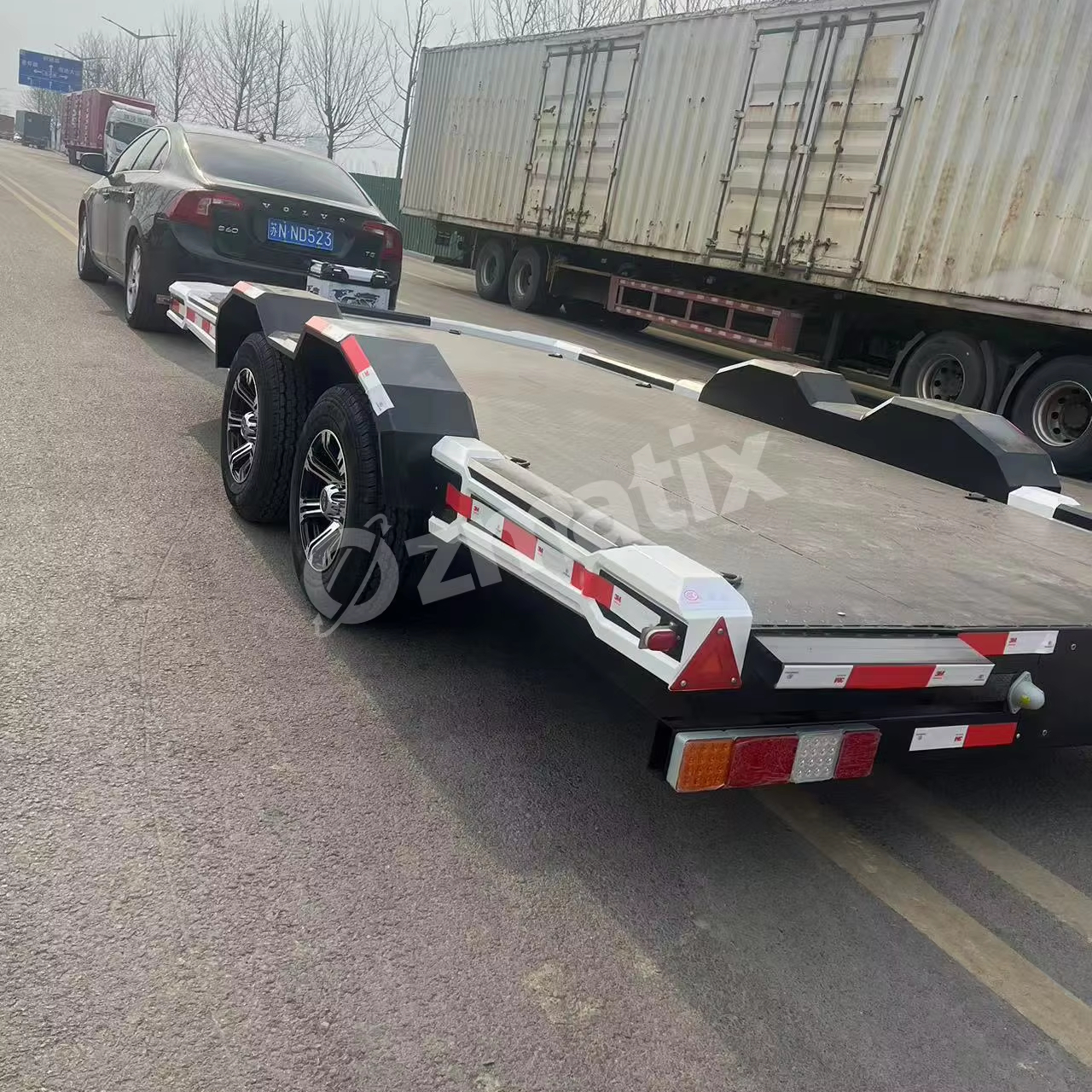 Автомобильный транспортный прицеп, многоцелевой Автомобильный перевозчик, грузовик прицеп для продажи в Дубае. Компактный специальный прицеп Китай производитель OEM