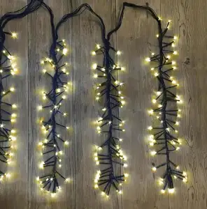 Indoor Holiday Decorative Led Warm White Green Line Christmas Tree Decoration Firecracker String Lights