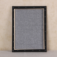 Toile noire vierge tendue pour peinture 40x50cm/16x20 pouces, Cadre de toile tendue, Vente en gros de toiles tendues pour artistes