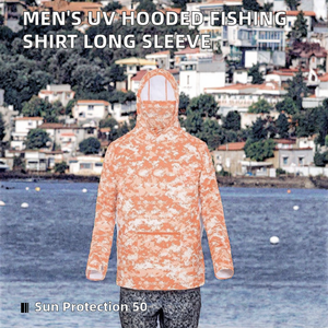 Men's Sun Protection UPF 50+ Shirts Long Sleeve Swim Rash Guard Shirt Workout Running Athletic Gym <b>UV</b> Fish Hiking - Product Image 2