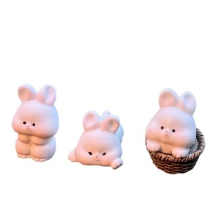 Mengya Cute Cartoon Rabbit Car Ornament Resin Air Vent Decor For Car Interior Decoration - Product Image 2