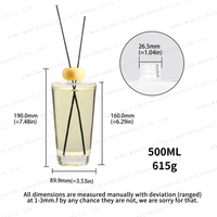 Diffuseur de parfum en verre Tour Eiffel 500 ml avec pompe pulvérisateur, estampage à chaud, couleurs personnalisables, écologique, élégant, aromathérapie, décoration intérieure