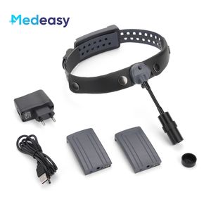 פנס ראש רפואי נייד נטען אלחוטי של Medeasy, פנס ראש 8W לניתוחים עמוקים בחלל הפה, שיניים, אורתופדיה, אף אוזן גרון - Product Image 1