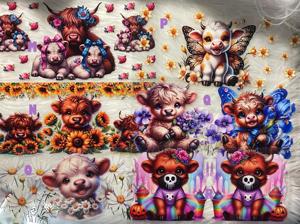 Vinilos Decorativos con Diseños de Dibujos Animados, Resistentes a los Rayos UV, para Envolver Botellas de Perfume y Vasos de Vidrio, Impresión Serigráfica DIY, Impermeables y Duraderos - Product Image 2