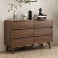 Meuble de rangement de style bois massif pour la décoration intérieure moderne, console multifonctionnelle, chambre à coucher, salon