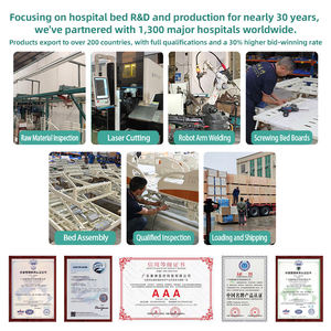 Cama de Hospital Manual Económica al por Mayor con 3 Manivelas y 3 Funciones Ajustables - Product Image 5