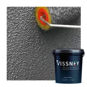 Vissney Art Paint elastico vernice spazzolata Texture particella rilievo parete interna ed esterna diatomom fango