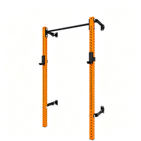 Support mural pliable en acier inoxydable pour squats, entraînement de force des bras et de la poitrine, usage domestique et commercial