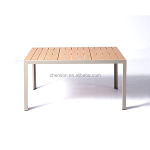 Muebles de exterior para comedor, mesa de patio de madera plástica - Product Image 4