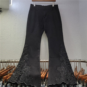 <span class=keywords><strong>Jeans</strong></span> da <span class=keywords><strong>Donna</strong></span> <span class=keywords><strong>con</strong></span> Ricamo a Onde e Fiori, <span class=keywords><strong>Vita</strong></span> Alta, Slim Fit, Elasticizzati, Leggermente Svasati <span class=keywords><strong>in</strong></span> Denim - Product Image 3