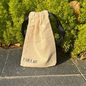 Promotional Custom Logo Printed Eco-friendly Organic Cotton Drawstring <b>Bag</b> for Gift Craft Candle Soap Pouches Other Shopping - Product Image 1