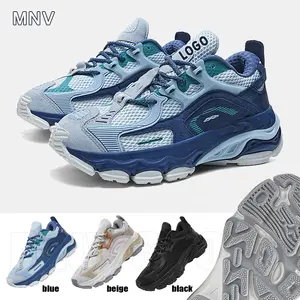 2022 Mesh Men Customizable Chunky Sneakers Manufacturer Big Size High Quality Custom Logo Men Designer Sneakers Shoes for Men