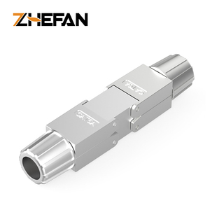 Connecteur ZHEFAN Rj45 blindé sans outil Cat6 8p8c coupleur Ftp Rj45 Cat6a Ethernet prise modulaire connecteur Cat6 connecteur Rj45 - Product Image 2
