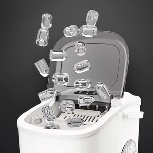 Machine à glaçons électrique automatique tendance 2026 avec boîtier en plastique de qualité alimentaire pour la fabrication de glaçons en forme de balle, machine à glaçons portable - Product Image 4