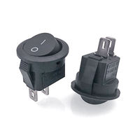 Kcd1-105 interrupteur à bascule rond 3 broches 2 broches 6a 250v interrupteur à bascule ca