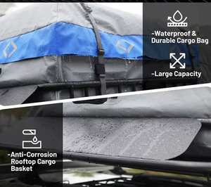 Vancharli Chine personnalisation coloré haute qualité sec Cargo voiture haut porte-bagages avec porte-panier et filet de chargement - Product Image 3