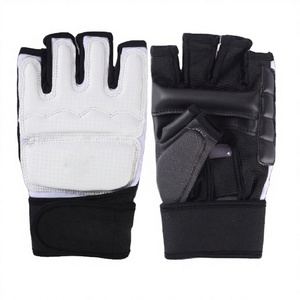 Guantes de Boxeo MMA Profesionales de Medio Dedo, Material PU Transpirable para Uso Universal - Product Image 1