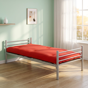 Système de lit gain de place pour studio, cadre de lit simple moderne détachable, lit métallique pour dortoir du personnel, lits d'hôtel en acier pour adultes avec certification CE - Product Image 1