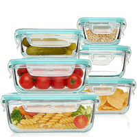 Offre Spéciale : Boîte Alimentaire en Verre Écologique Grande Capacité, Compatible Micro-ondes, Anti-fuite, pour Bento et Préparation de Repas, Lavable au Lave-vaisselle