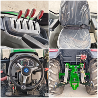 Tractor Agrícola Superpotente de 80HP 4WD con Cabina con Aire Acondicionado, Sistema Hidráulico Robusto, Alta Capacidad de Elevación y Sistema de Potencia Diésel Moderno