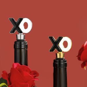 XO <b>Wine</b> Bottle <b>Stopper</b> Gold Silver Rose Gold Zinc Alloy Sealing <b>Wine</b> <b>Stoppers</b> For Valentine's Day Gift - Product Image 4
