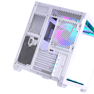 Boîtier d'ordinateur Lovingcool MATX à vue panoramique, conception à haut débit d'air, prend en charge plusieurs ventilateurs et le GPU <span class=keywords><strong>RTX</strong></span> <span class=keywords><strong>4070</strong></span>, boîtier de jeu compact - Product Image 5