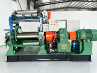 Mélangeur de caoutchouc polyvalent à moulin ouvert Jinfan avec système de freinage d'urgence 30kW 220V-660V pour matériaux composites à forte charge