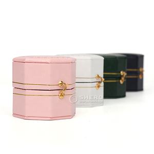 Nouveau produit chaud boîte à bagues Vintage haut de gamme diamant Mini boîte à bagues proposition octogonale accessoires de bijoux de chine - Product Image 2
