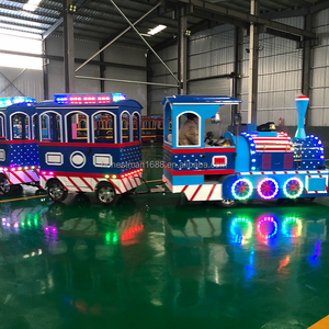 รถไฟท่องเที่ยวสำหรับผู้ใหญ่ในร่มในห้างสรรพสินค้า รถไฟไฟฟ้ากลางแจ้งแบบไม่มีราง รถไฟสนุกสำหรับเด็ก - Product Image 3