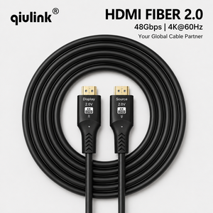 Qiulink Fiber hdmi Cable 4K 60Hz 48Gbps High Speed AOC Video <strong>Lead</strong> for Home Theater System and Gaming Display - Product Image 1