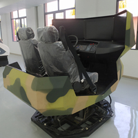 Simulateur de conduite automobile et de camion à 6 degrés de liberté pour la formation en auto-école, fabriqué en plastique et en acier durables
