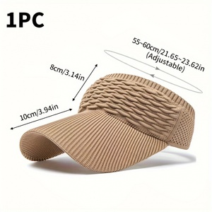 New <b>Women</b> Anti-UV Hats Breathable Adjustable Empty Top Visor <b>Caps</b> for Men Tennis Golf <b>Running</b> Travel Beach Sport Outdoor Hat - Product Image 2