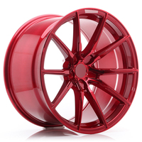 Rines Forjados JG Candy Gloss Rojos Multirradio de 17-24 Pulgadas, Cóncavos Profundos, de Aleación Personalizada para Modificación de Autos Deportivos de Alto Rendimiento