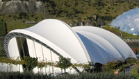Tentes sur le toit en PVC de haute qualité, bâche à membrane architecturale enduite de protection solaire imperméable extérieure d'usine chinoise