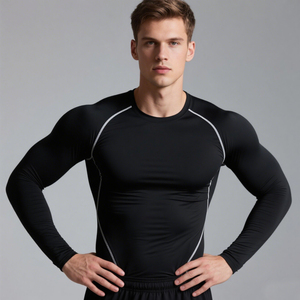 Fabrication de vêtements de gym pour hommes Tops personnalisables pour le sport Fitness Training Running Basketball T-shirts de fitness pour hommes - Product Image 3