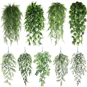 Plantas Artificiales Colgantes, Hiedras Falsas, Monstera, Eucalipto, <span class=keywords><strong>para</strong></span> Decoración <span class=keywords><strong>de</strong></span> Paredes, Cestas, Balcones, Fondos <span class=keywords><strong>de</strong></span> Boda - Product Image 2